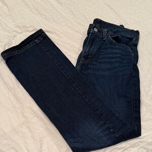 Levi's Dark Blue Straight Jeans for Men
